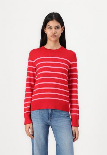 Пуловер в полоску