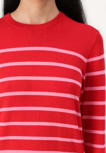 Пуловер в полоску