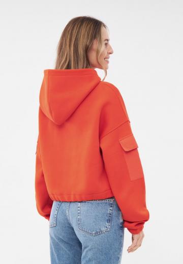 Пуловер с капюшоном