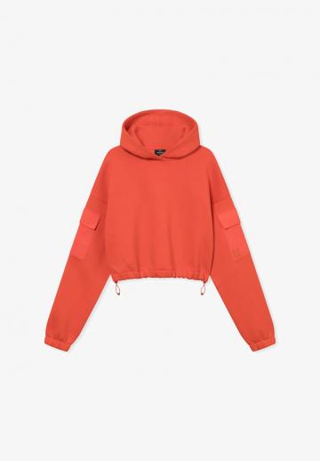 Пуловер с капюшоном