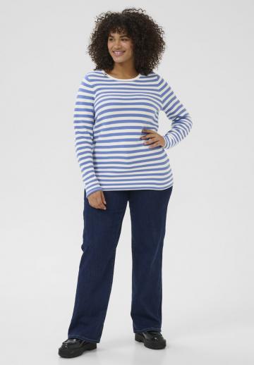 Пуловер в полоску