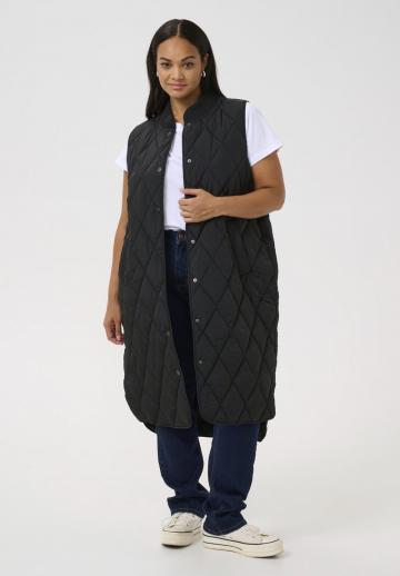 Длинный жилет