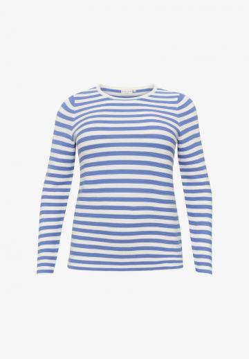 Пуловер в полоску