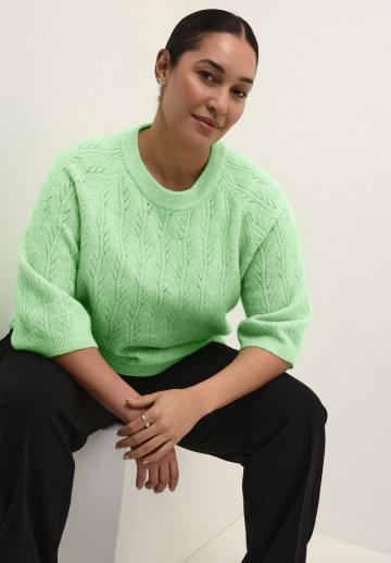 Пуловер с рукавом три четверти