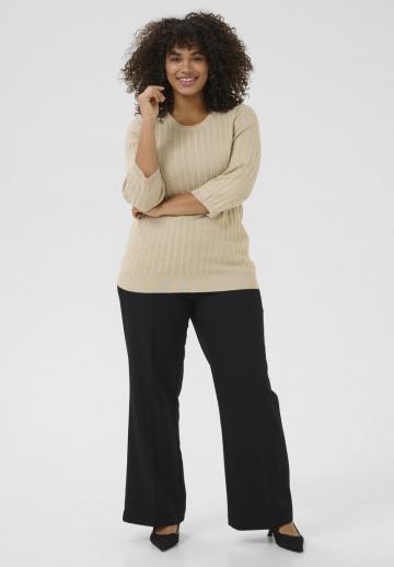 Пуловер с рукавом три четверти