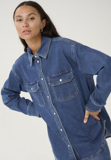 Джинсовая блузка
