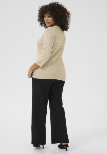 Пуловер с рукавом три четверти