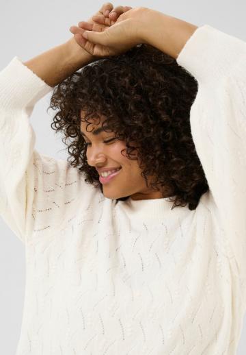 Пуловер с рукавом три четверти