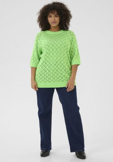 Пуловер с рукавом три четверти