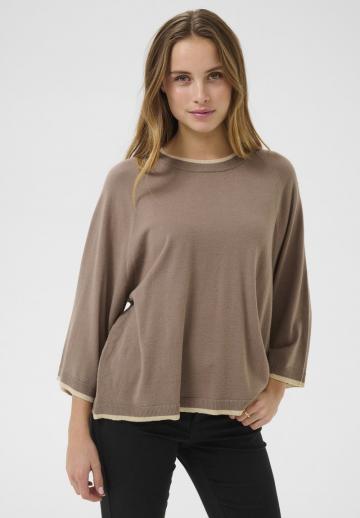 Пуловер с рукавом три четверти