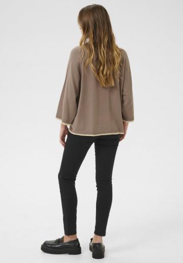 Пуловер с рукавом три четверти