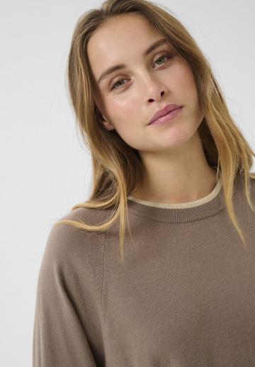 Пуловер с рукавом три четверти