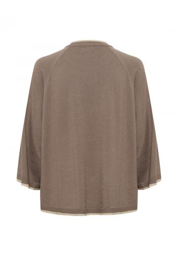 Пуловер с рукавом три четверти