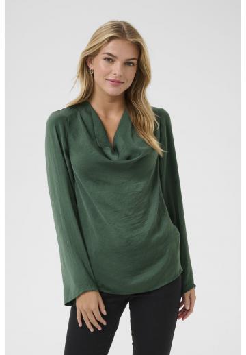 Атласная блузка