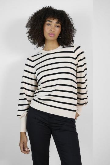 Пуловер в полоску