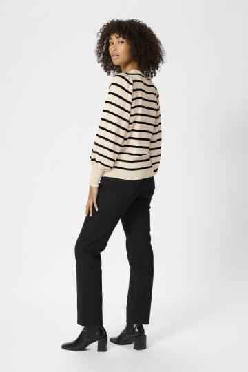 Пуловер в полоску