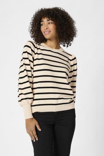 Пуловер в полоску