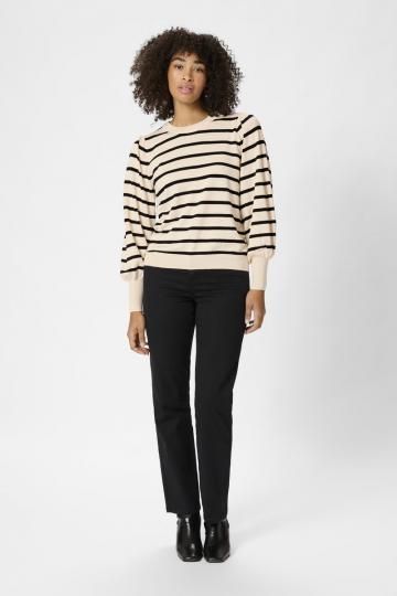 Пуловер в полоску