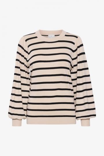 Пуловер в полоску