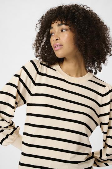 Пуловер в полоску