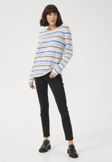 Пуловер в полоску