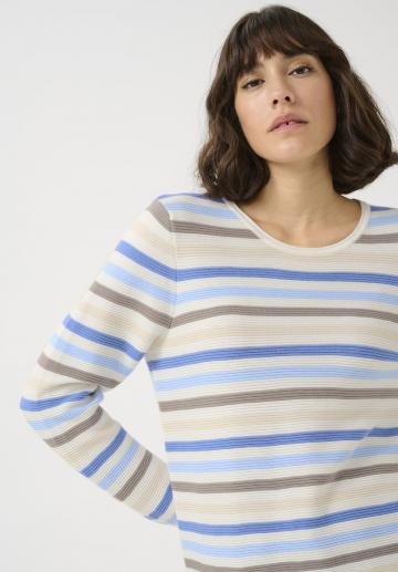 Пуловер в полоску