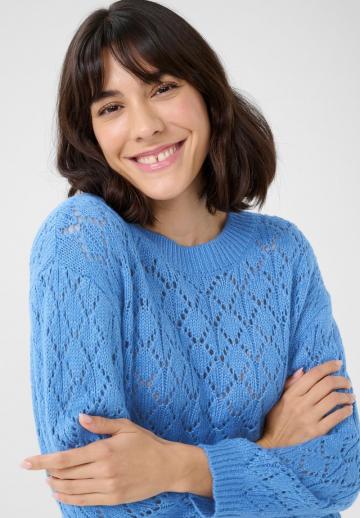 Пуловер с рукавом три четверти