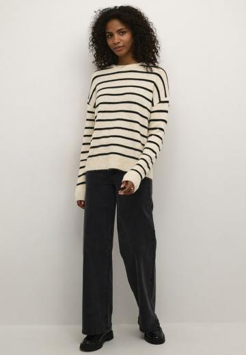 Пуловер в полоску