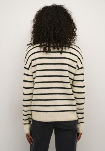 Пуловер в полоску