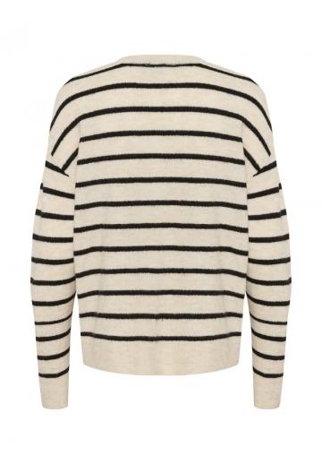 Пуловер в полоску