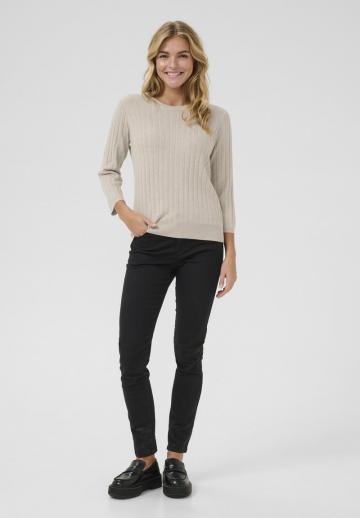 Пуловер с рукавом три четверти