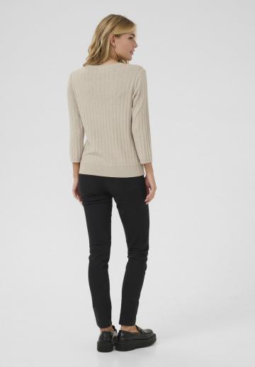 Пуловер с рукавом три четверти