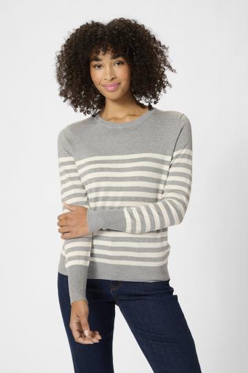 Пуловер в полоску