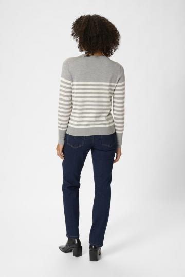 Пуловер в полоску