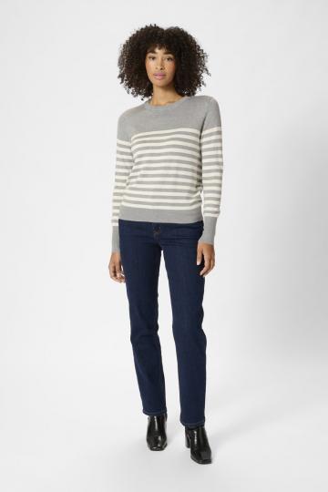 Пуловер в полоску