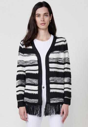 Жаккардовая вязаная кофта