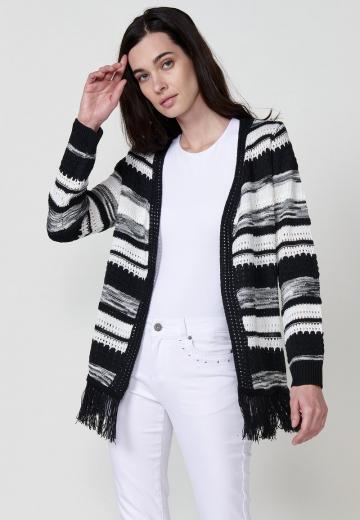 Жаккардовая вязаная кофта