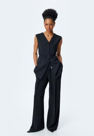 Длинный жилет