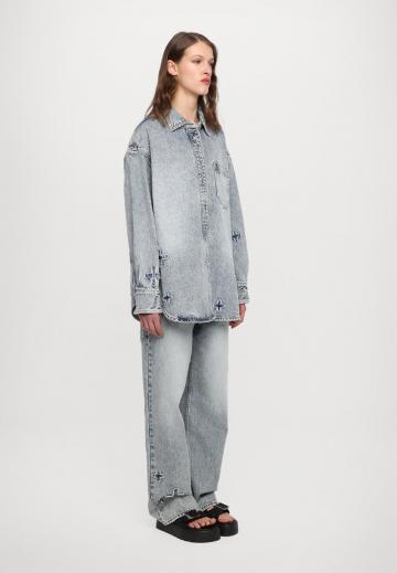 Джинсовая блузка