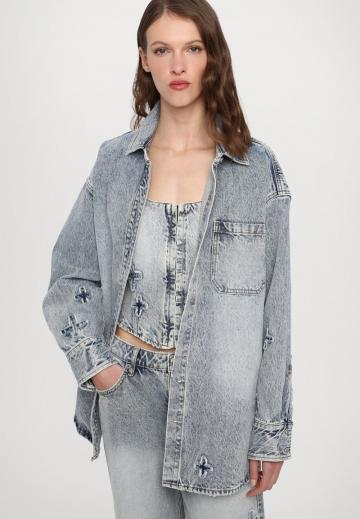 Джинсовая блузка