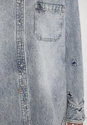 Джинсовая блузка