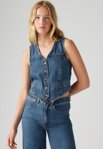Джинсовая жилетка