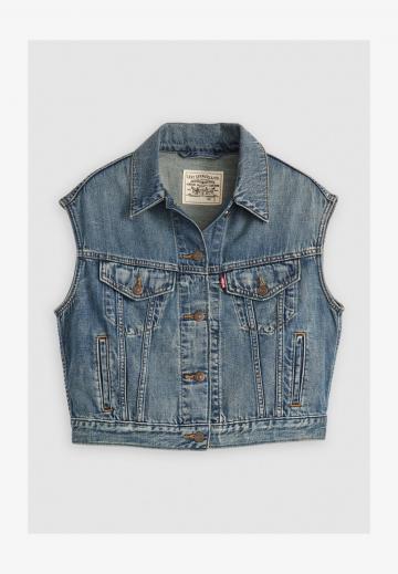 Джинсовая жилетка