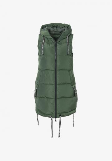 Длинный жилет