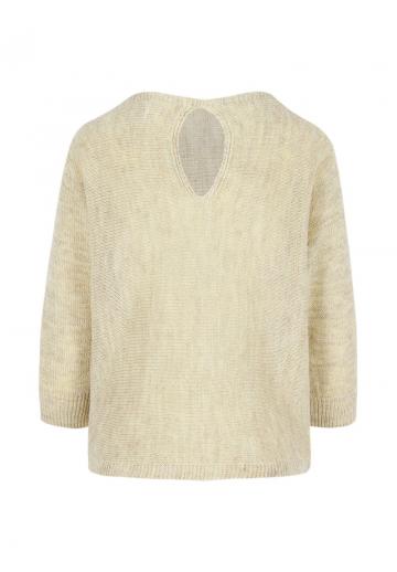 Пуловер с рукавом три четверти