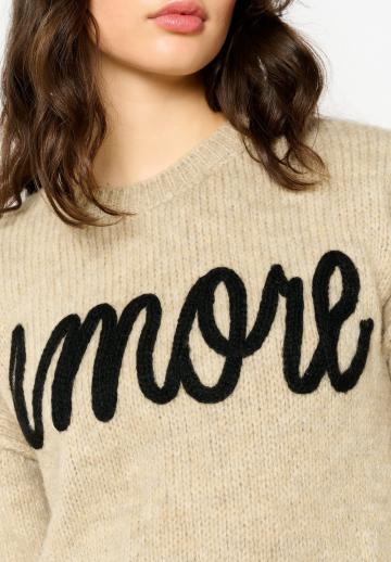 Пуловер с рукавом три четверти