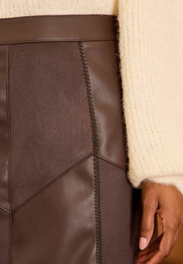 Кожаная юбка