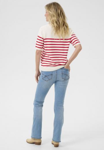 Пуловер с коротким рукавом