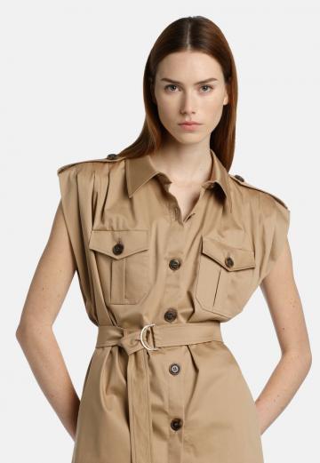 Длинный жилет