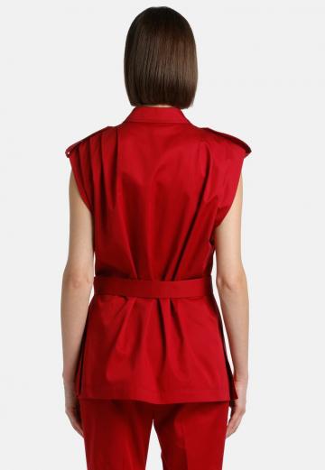 Длинный жилет